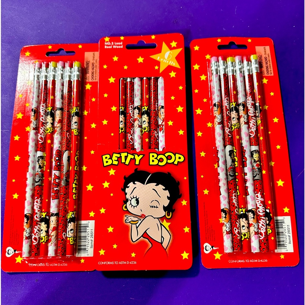 COPY - Betty boop ( 6 pack ) pencils